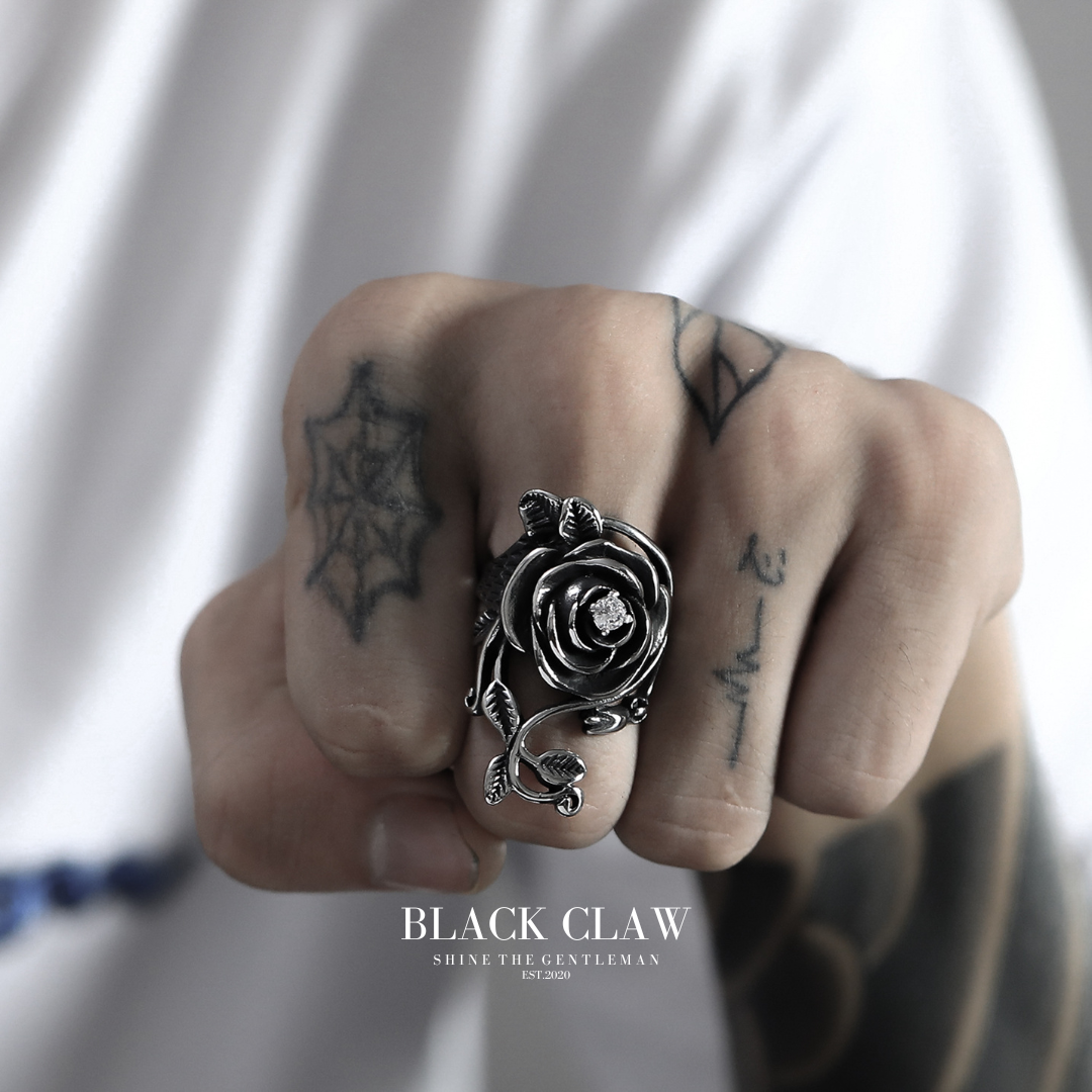 316L Zirconia Rose Ring【B&C】