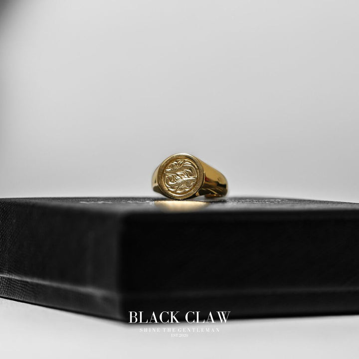 Hawaiian Signet Coin Ring 【GOLD】