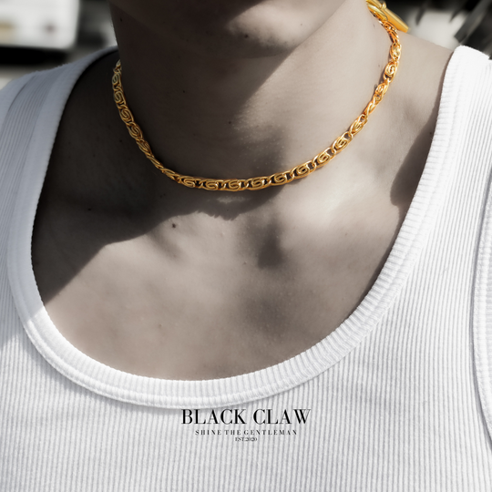 【B&C】Choker＆Bracelet【GOLD】