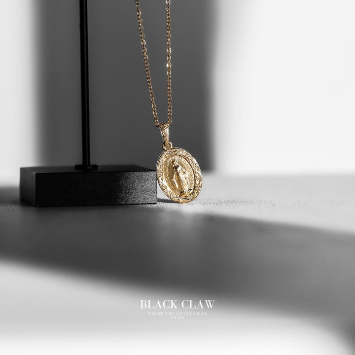 316L Hawaiian Maria Medai Necklace GOLD
