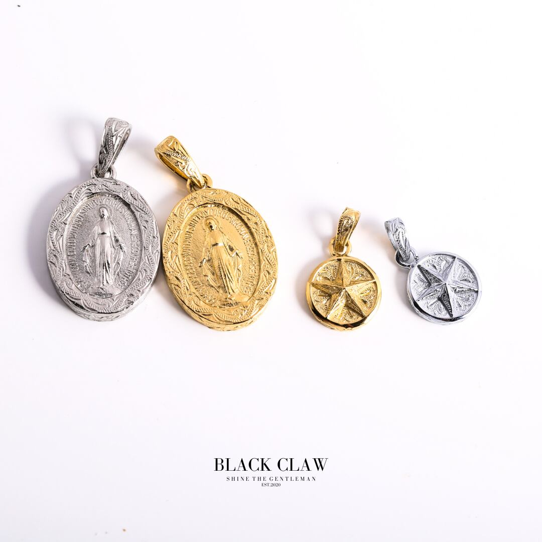 316L Hawaiian Maria Medai Necklace GOLD