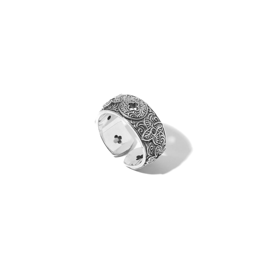 S925 Four Leaf Clover Ring / B&C