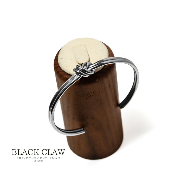 316L  Musubi Curve Bangle 【Silver】