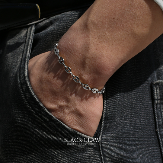 Curves Chain  Bracelet 【SILVER】