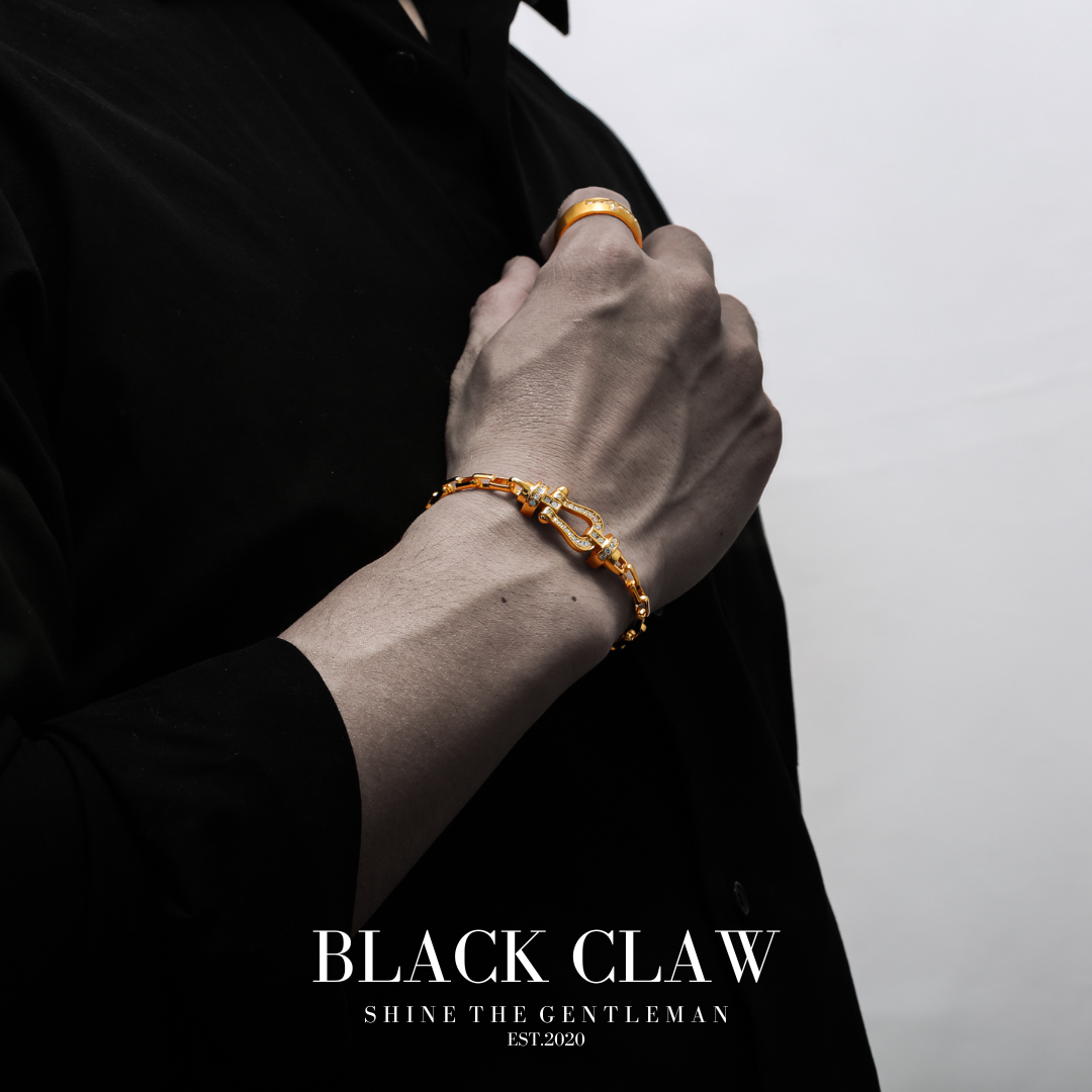 316L Zirconia Cross Ring【GOLD】