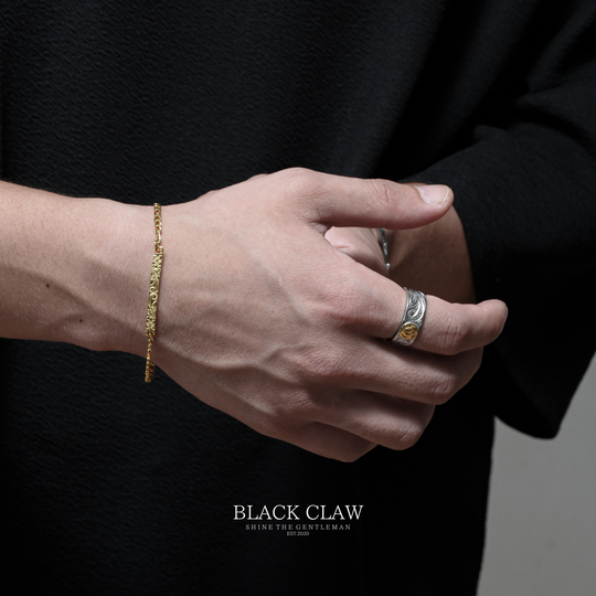 【Engraved Hawaiian Bar Bracelet】 【GOLD】