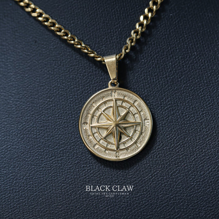 Compass Pendant Necklace 【GOLD】