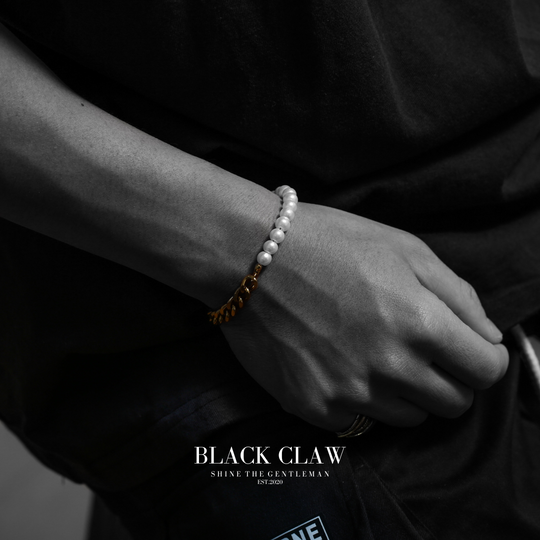 316L Pearl Chain bracelet【B&C】GOLD