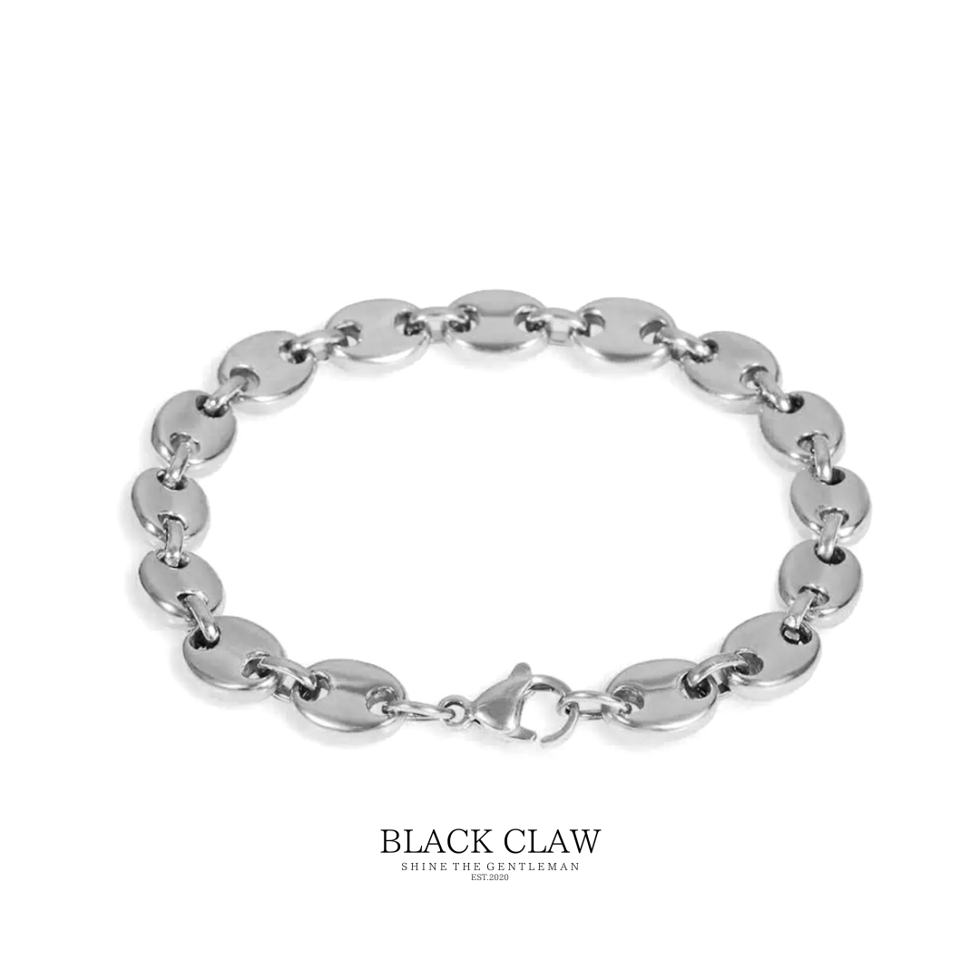 Curves Chain  Bracelet 【SILVER】