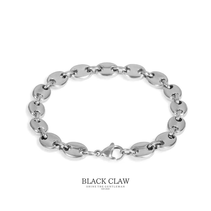 Curves Chain  Bracelet 【SILVER】