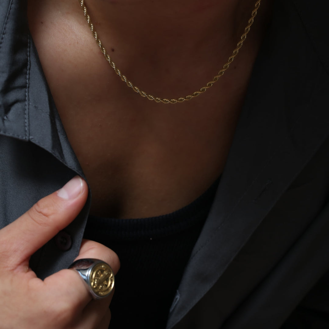 316L Rope Chain Necklace GOLD