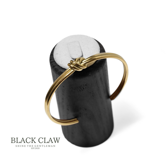 316L  Musubi Curve Bangle 【Gold】