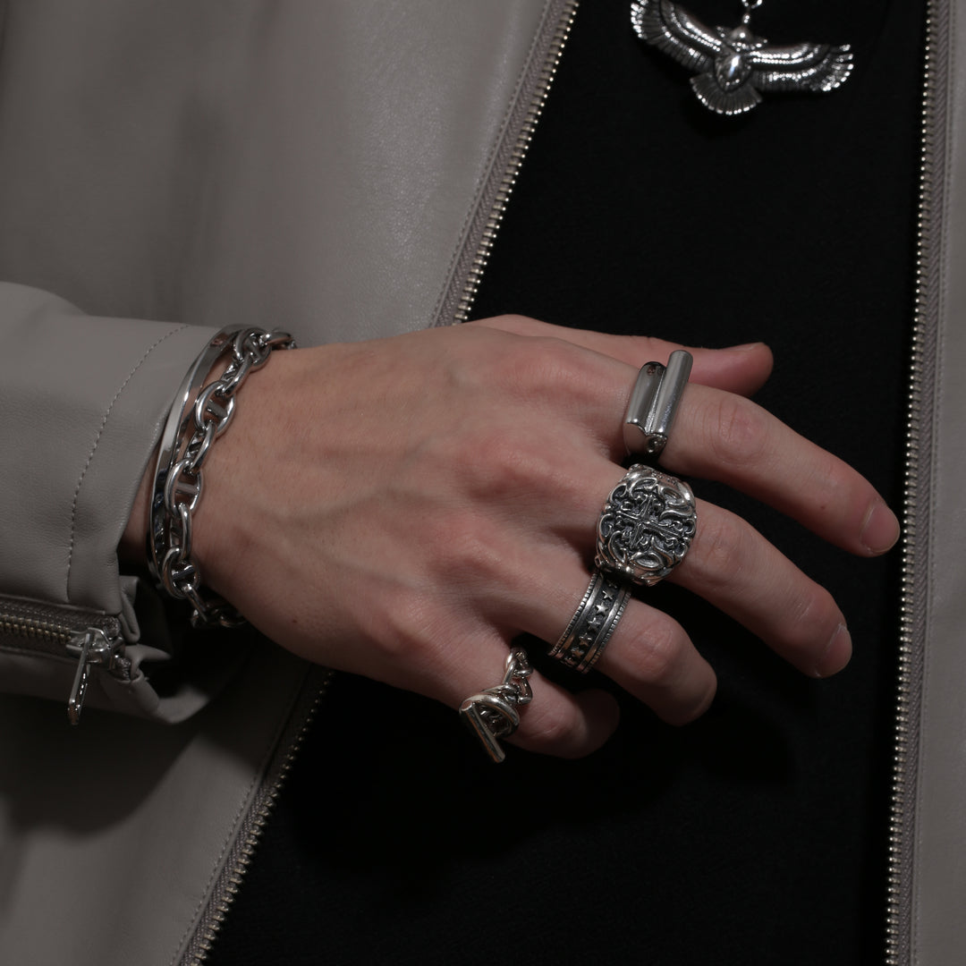 S925 Cross Ring