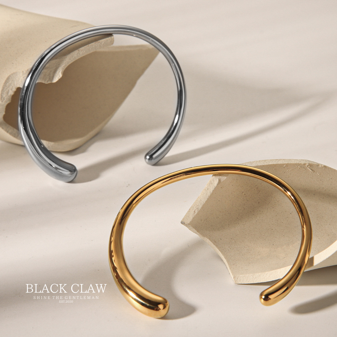 316L smooth Bangle 【Gold】