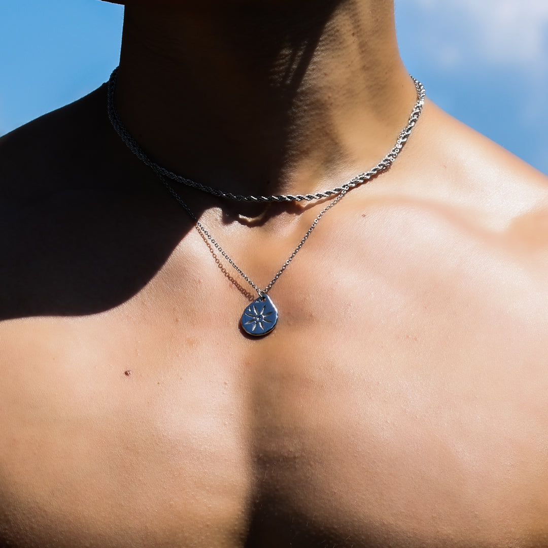 316L Hawks Coin Necklace