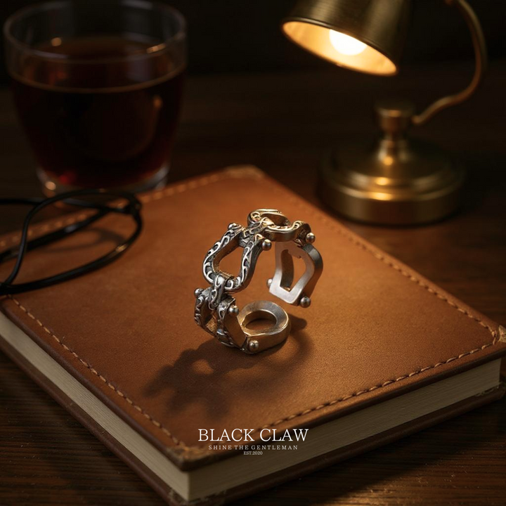 S925 Horseshoe Chain Ring（拡張可能）