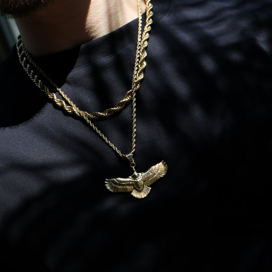 316L Hawks Necklace GOLD