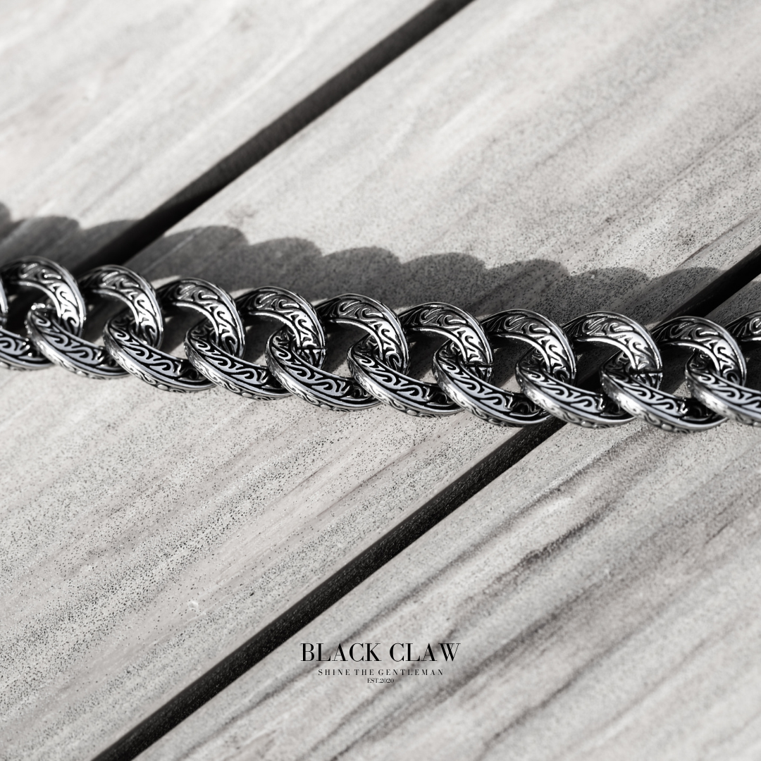 Arabesque Pattern BIG Chain  Bracelet 【B＆C】