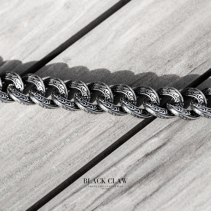 Arabesque Pattern BIG Chain  Bracelet 【B＆C】
