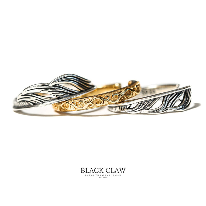 TRINITY FEATHER RING｜揺るがぬ心を重ねる、三層の羽リング