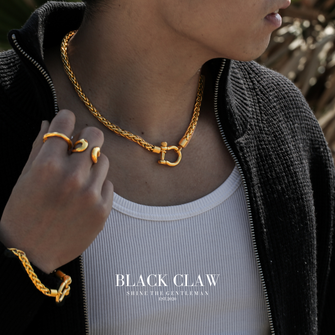 316L Horseshoe Chain Necklace【GOLD】