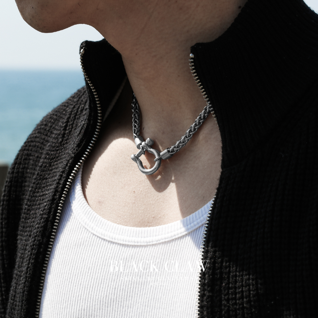 316L Horseshoe Chain Necklace【SILVER】