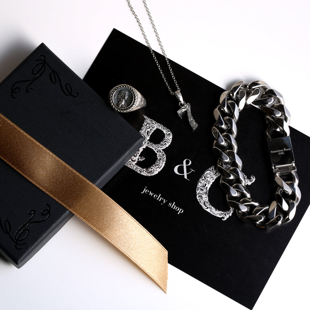 【15mm】316L Flat Link Chain Bracelet