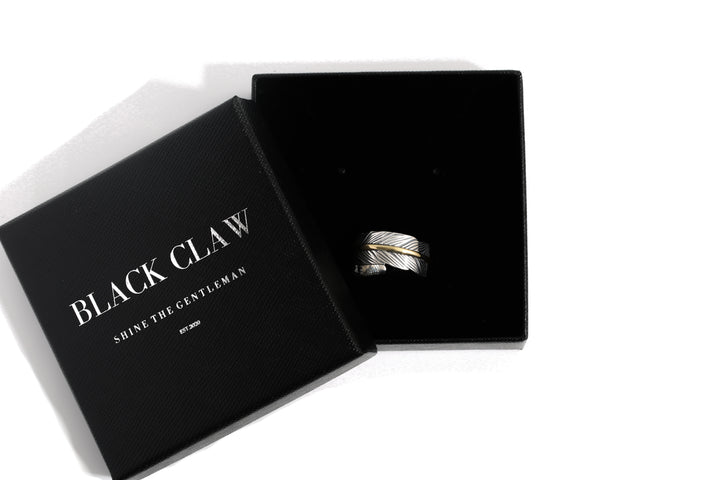 S925 Indian Feather Ring