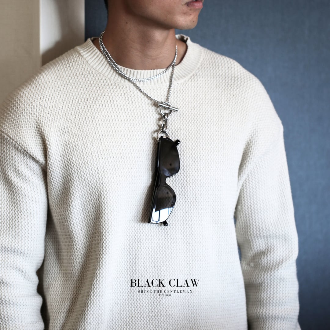 316L マンテルチェーンネックレス | メンズ ステンレス | BLACK CLAW