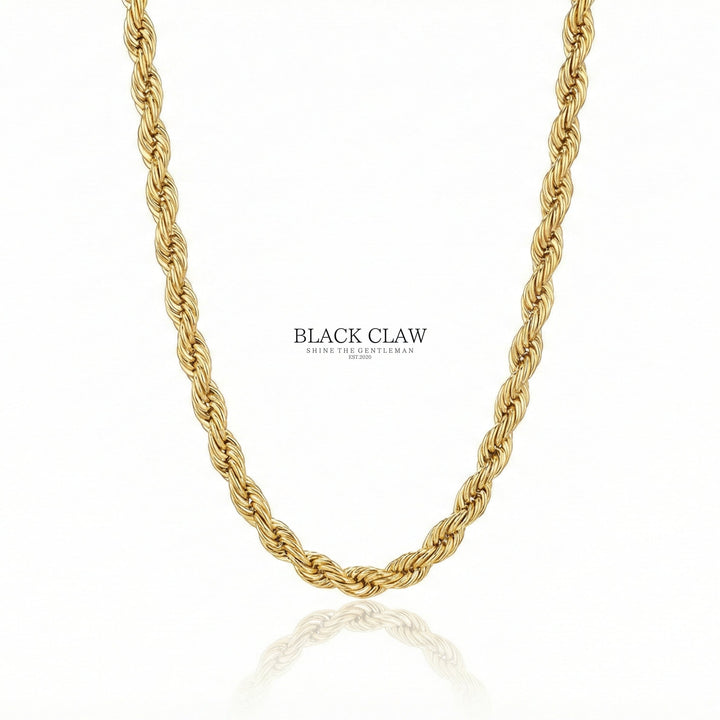 316L Rope Chain Necklace GOLD