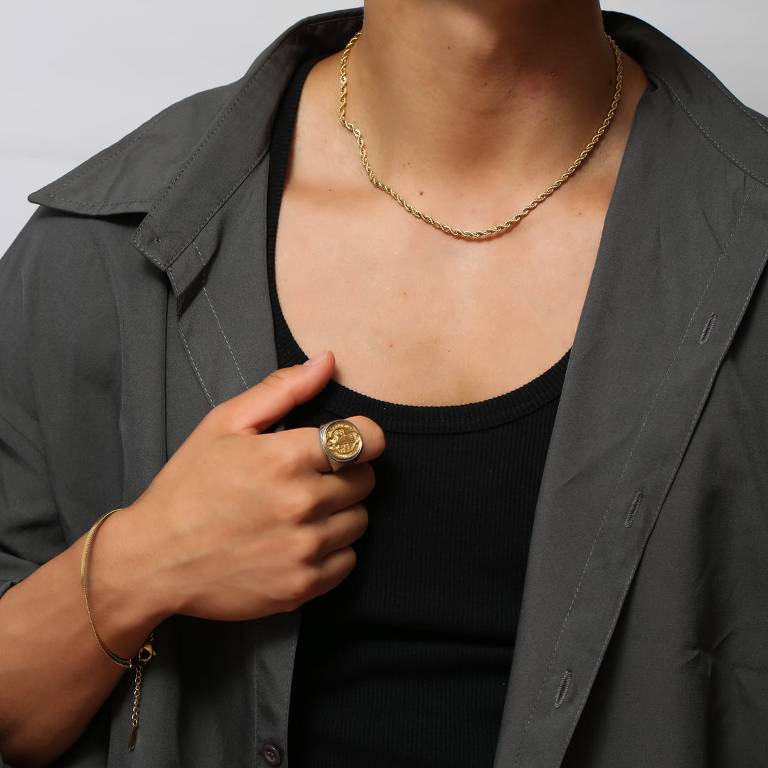 316L Rope Chain Necklace GOLD