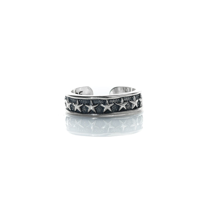 S925 Stars Ring 【B&C】
