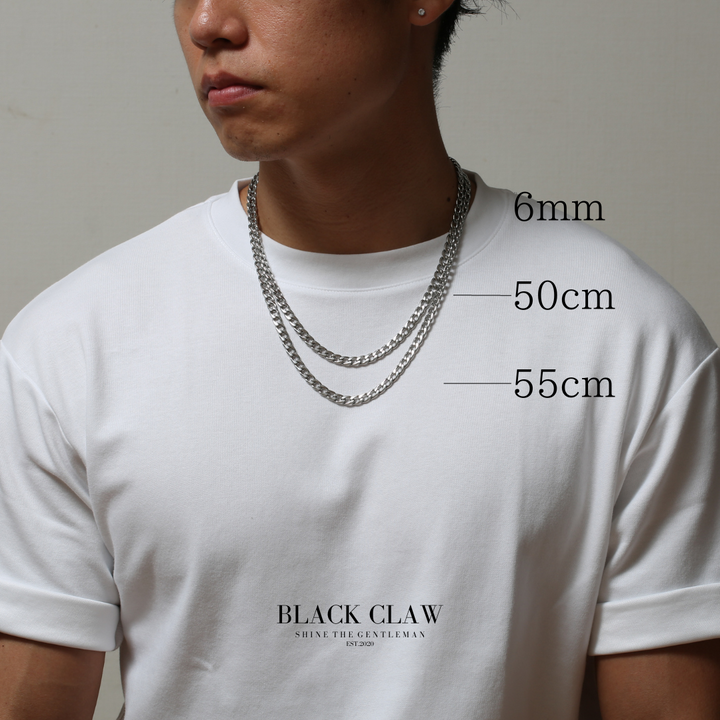 316L chain necklace-【SILVER】