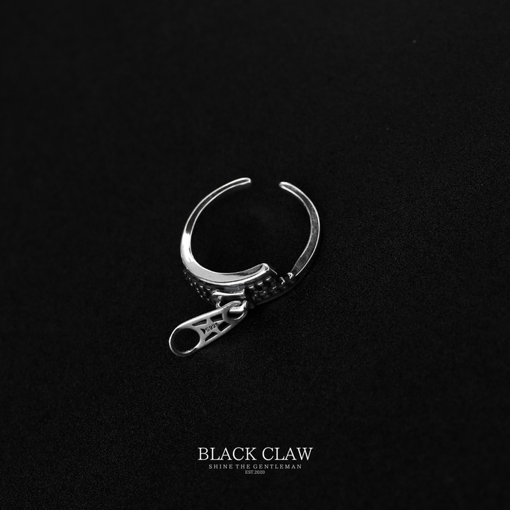 S925 Zipper Pentagram Ring（拡張可能）