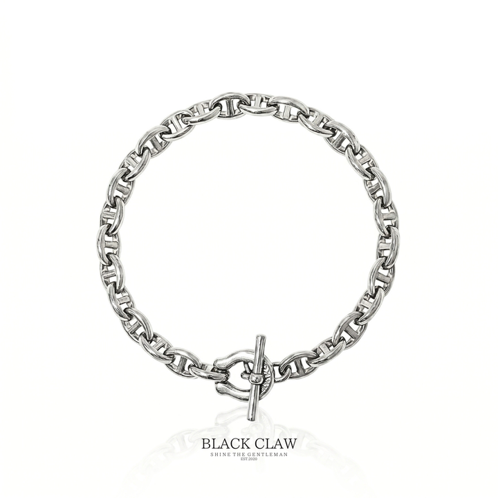Horseshoe Anchor Chain Bracelet - Front