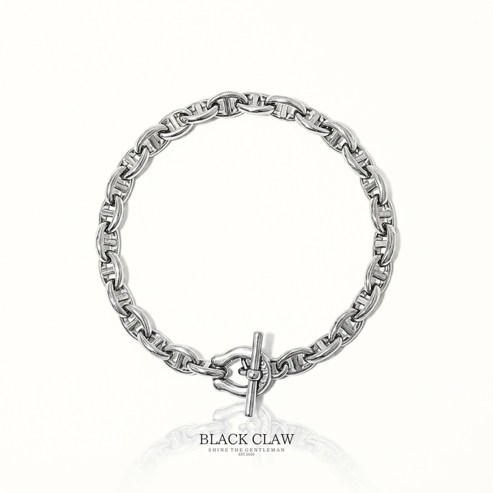 Horseshoe Anchor Chain Bracelet - Front Alt