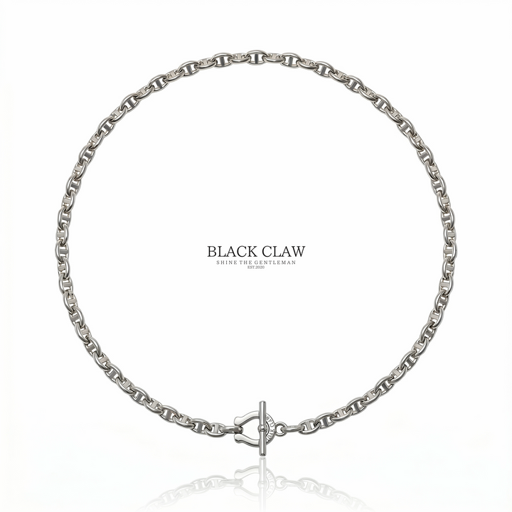 Horseshoe Anchor Chain Necklace - Front