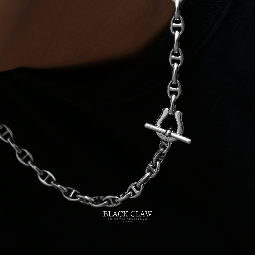 Worn on neck detail