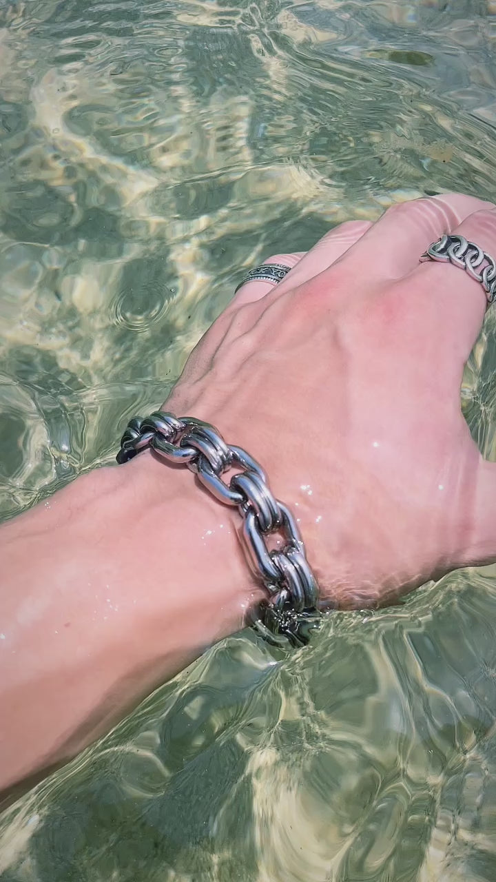 316L Chain Bracelet 【BLACK CLAW】