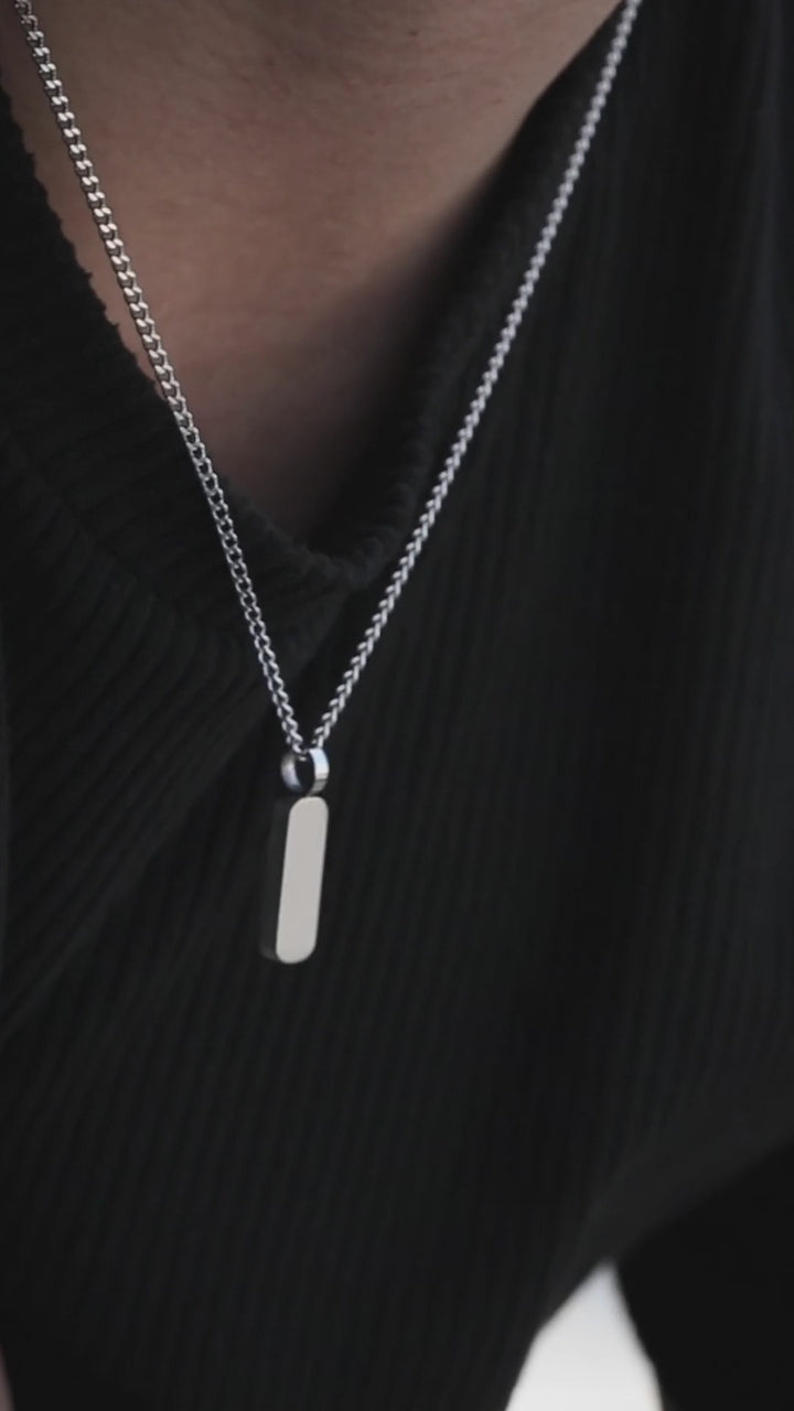 316L Plate Necklace 着用動画