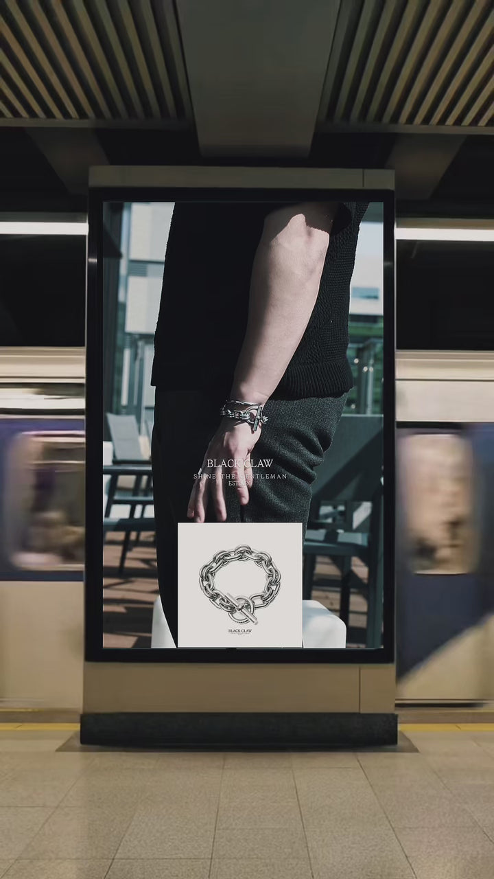316L Chain Bracelet 【BLACK CLAW】