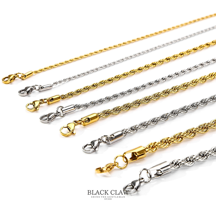 Twist Rope Bracelet Silver - 重ね付けスタイル