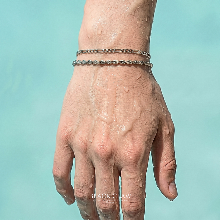 Twist Rope Bracelet Silver 5mm